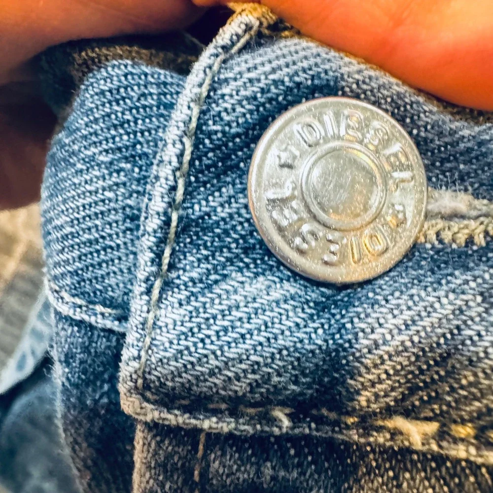 Vintage Y2K Diesel‎ Fanker Jeans Made in Italy SZ 28x32 Light Wash Bootcut 2001